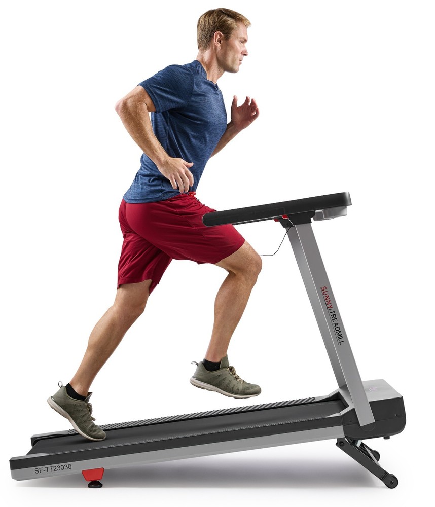 Foldable Treadmill Fully Assembled One Click Quick Button Auto Incline 20" Deck