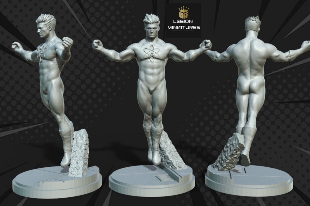 Captain Atom Resin Sculpture Statue Model Kit Unpainted/Unassembled