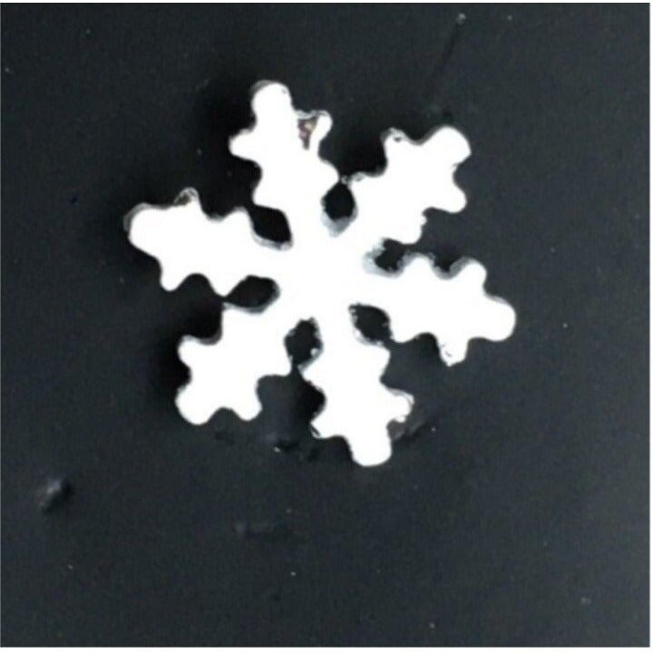 Snowflake Stud Pierced Earrings Sparkle Snow White