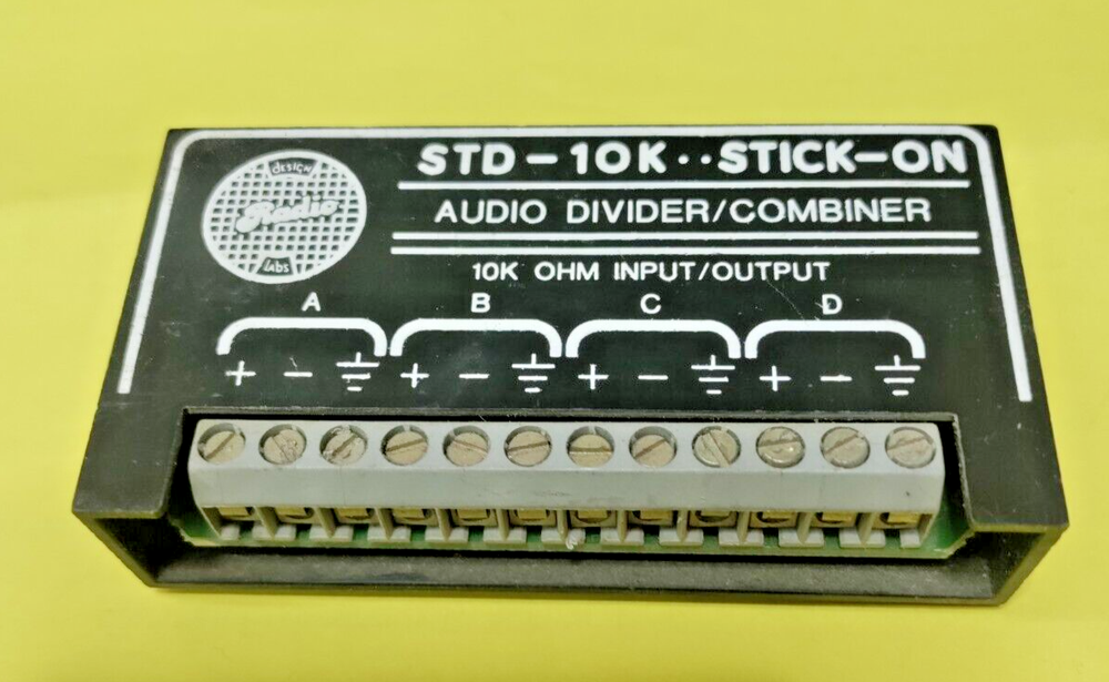 RDL STD-10K STICK-ON Audio Divider / Combiner