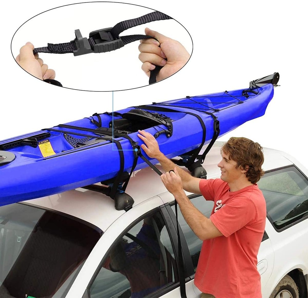 Mind and Action 16 Ft Sturdy Tie Down Strap Lashing Strap with Rubber Padded ...