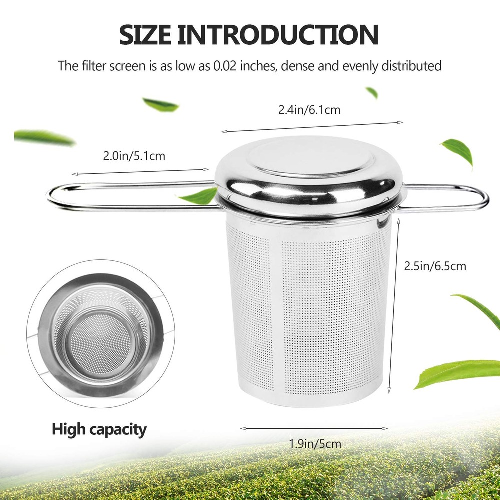Tea Infuser,Stainless Steel Tea Steeper Fine Mesh , Large Capacity Tea Strain...