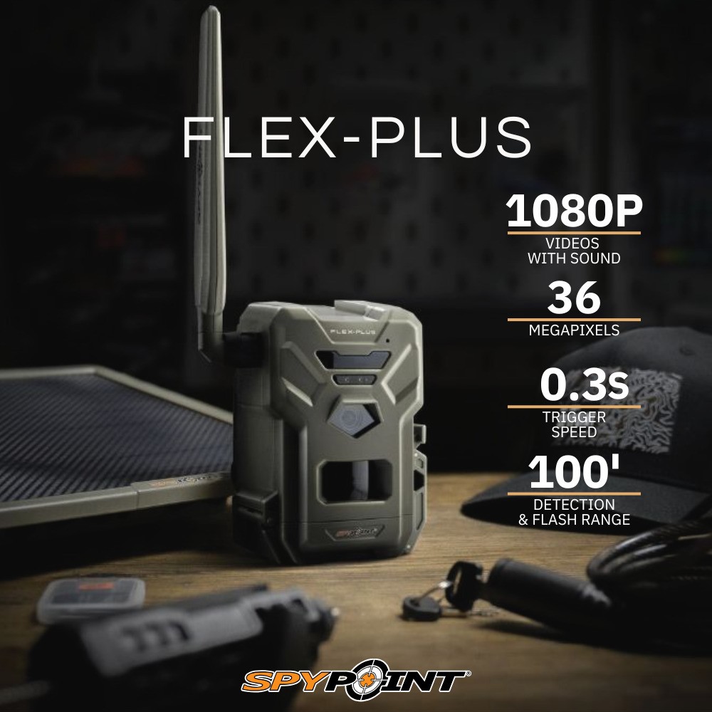 Spypoint FLEX PLUS Cellular Trail Camera Lithium Battery Pack Bundle