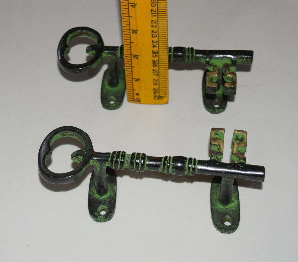 Majestic Key Shape Door Pull Brass Door Handles Padlock Hardware Solution HK177