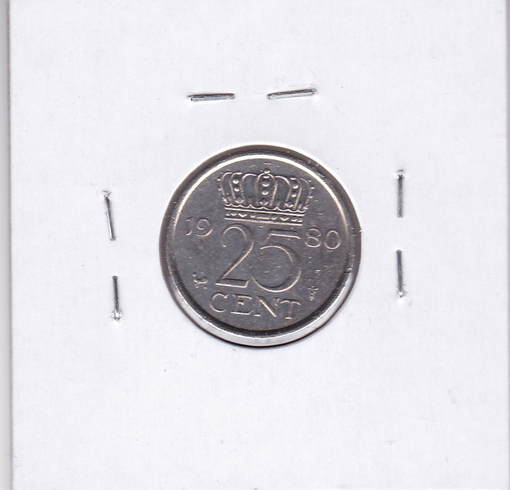 1980 Netherlands 25 Cent