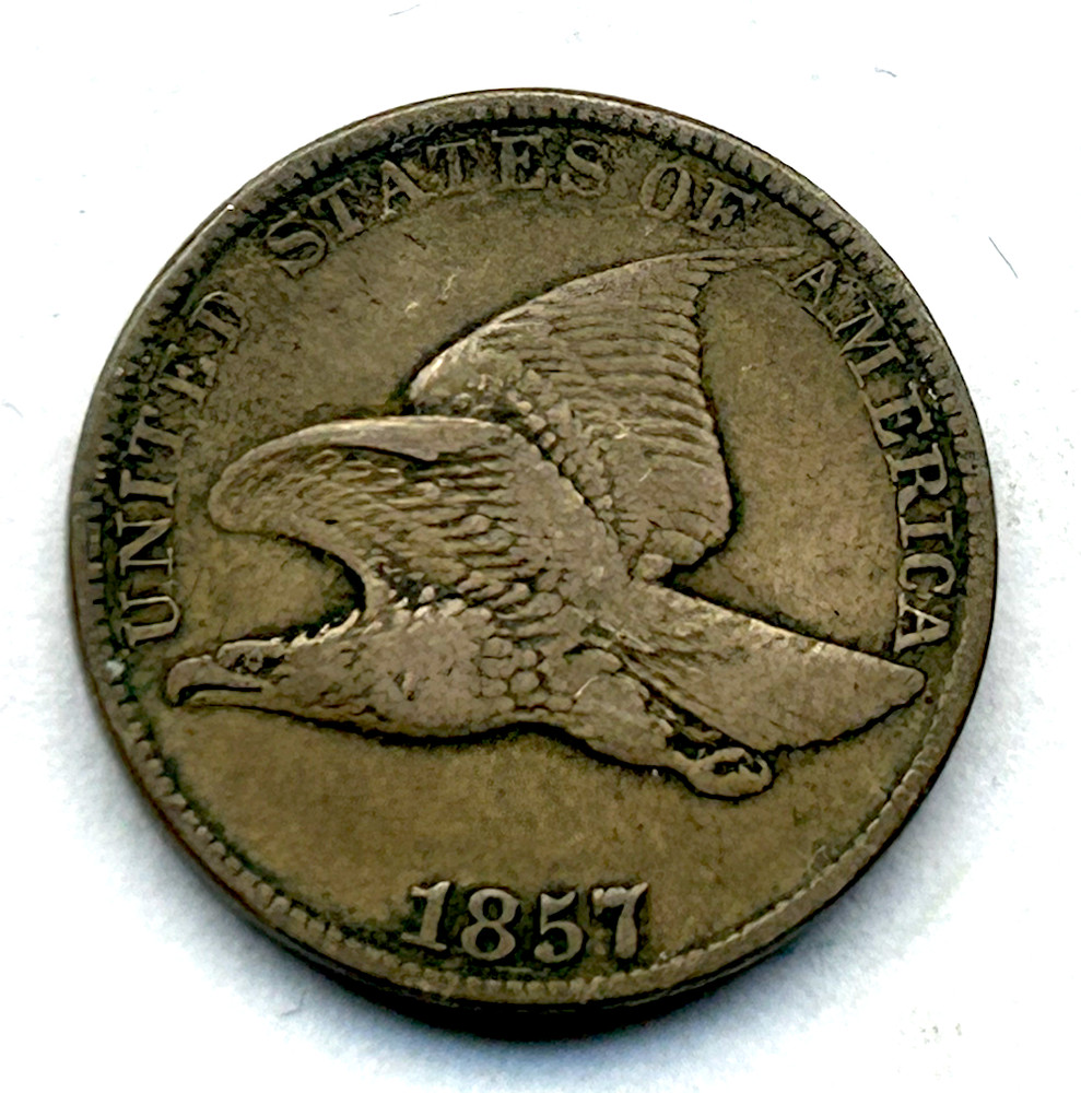 USA FLYING EAGLE CENT 1857