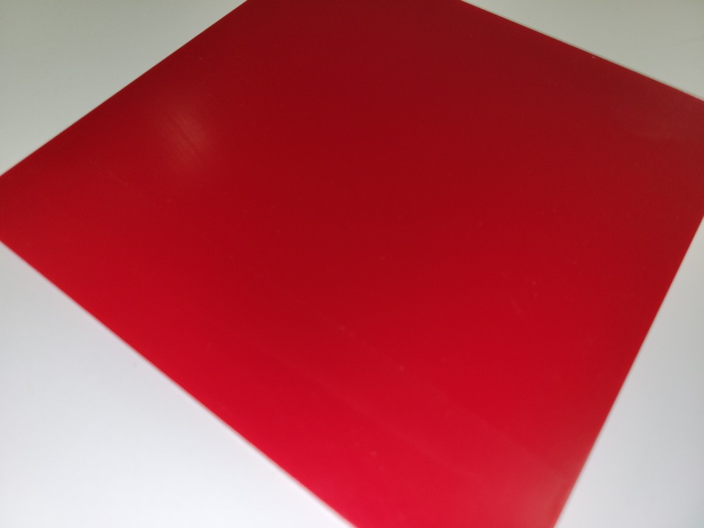 1/8" x 6" X 6" URETHANE / POLYURETHANE 95 A RED SHEET