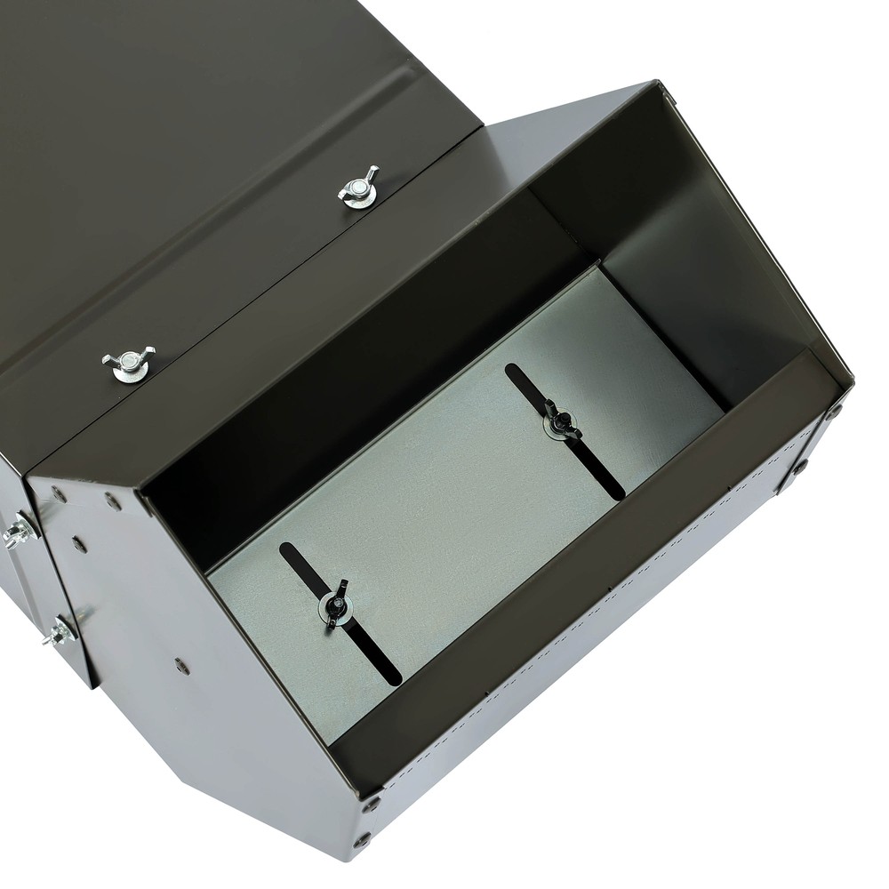 85 LBS Gravity Feeder Box For Deer Tree Post Mount Feeder Wild Game Hunting