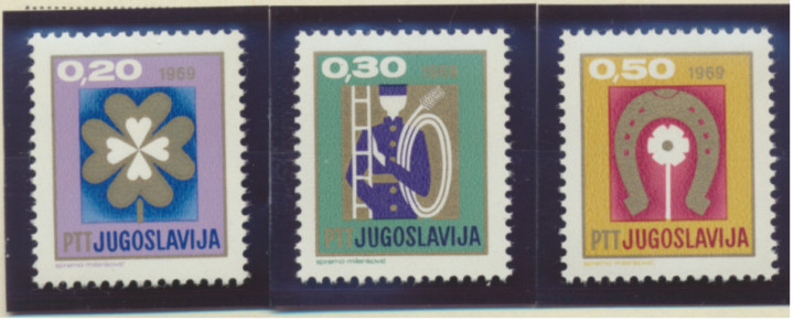 Yugoslavia Stamps Scott #892 To 894, Mint Never Hinged