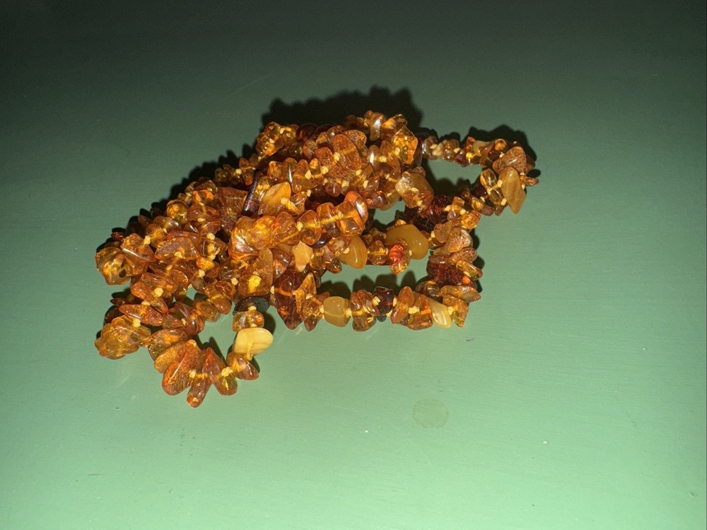 Natural Amber Pendant Danish Raw Stone, Hand-Polished