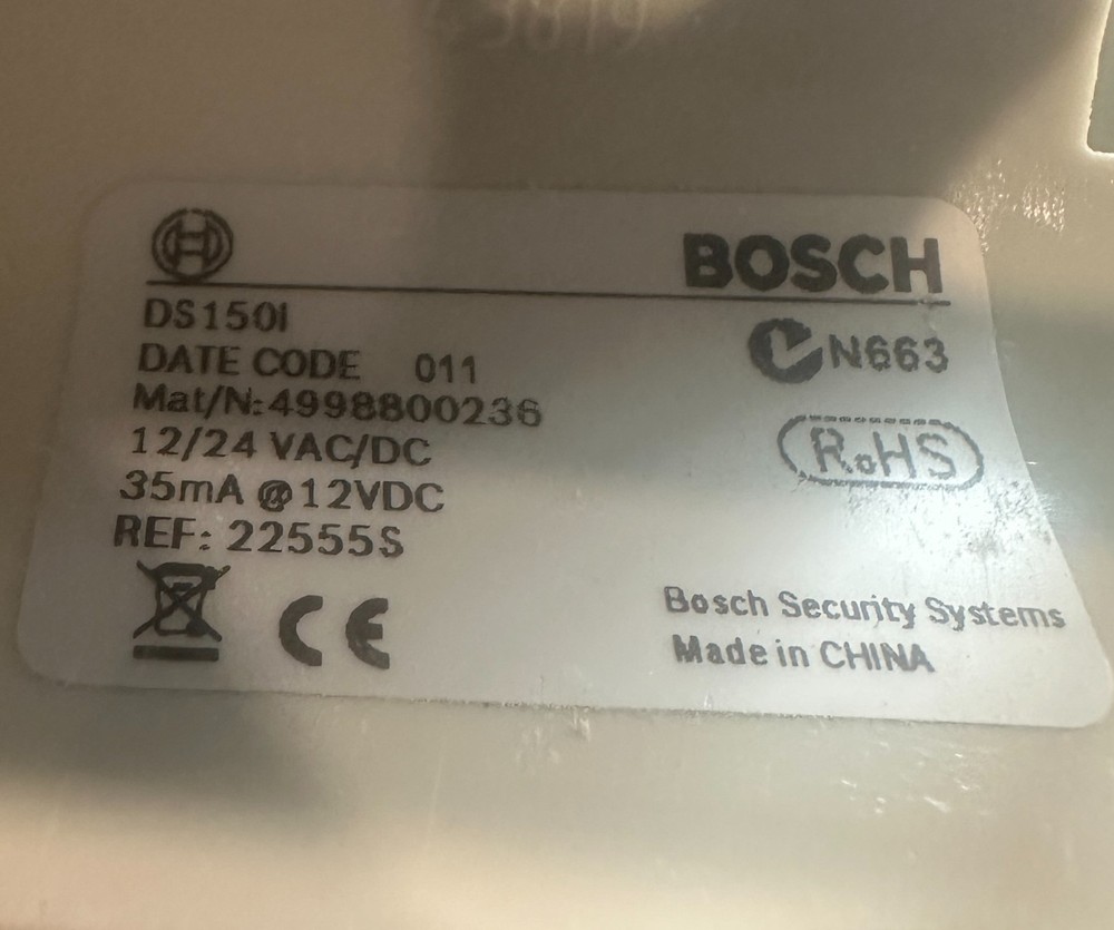 Bosch DS150i: Infrared Access Control Request-to-Exit Motion Sensor
