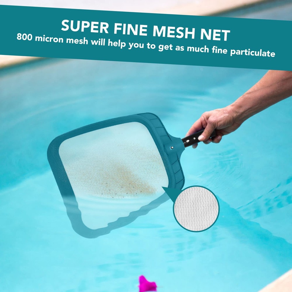 Professional Pool Skimmer Net - Heavy Duty Leaf Cleaning Tool