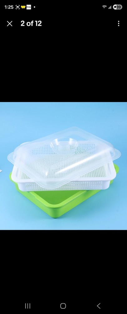 germination tray Sprouting Container Water Planting Tray Germination Tray 4pack