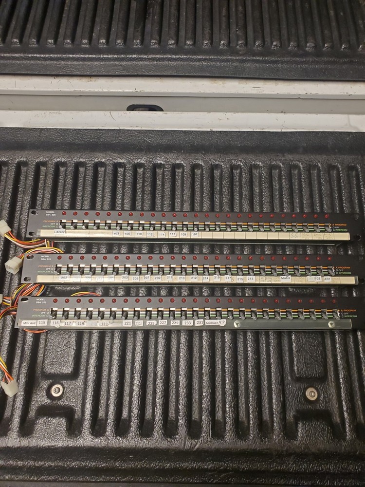 3 BOGEN COMMUNICATIONS INC KEY STATION INTERCOM SWITCH PANEL SBA 225