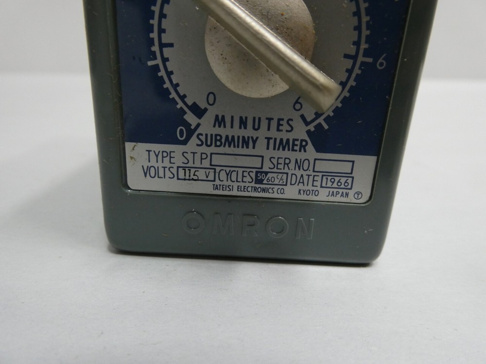 Omron STP-44A81F Timer 0-6min 115v-ac