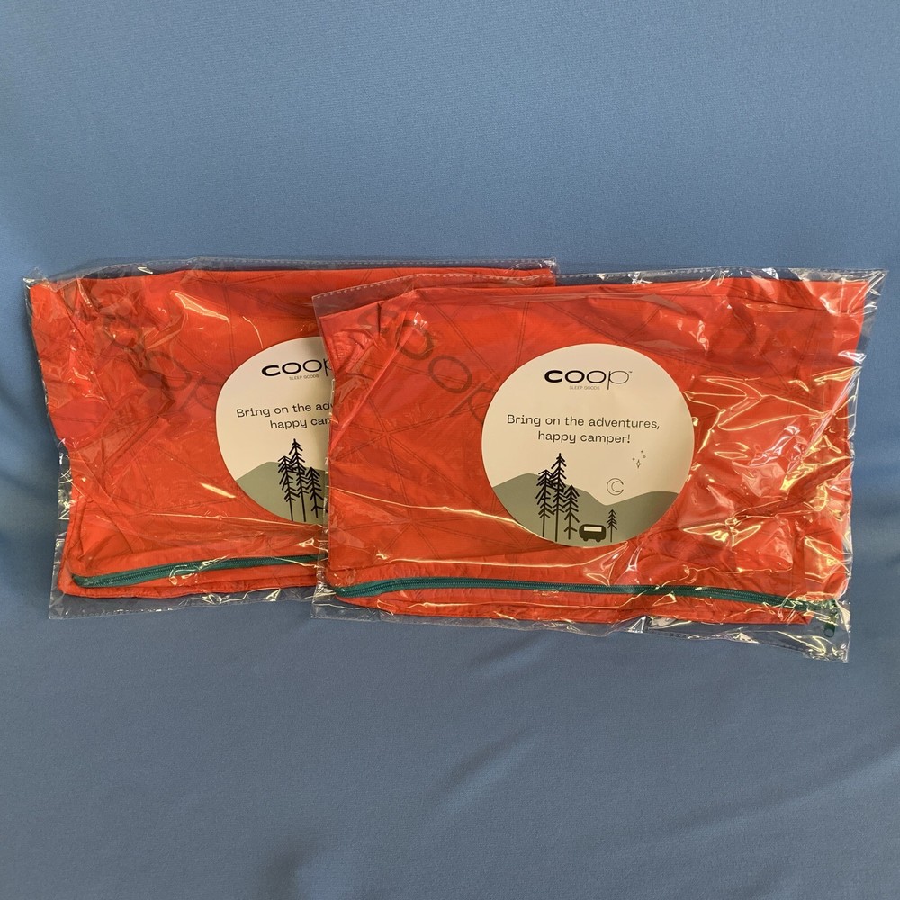 2 Pack: Coop Travel/ Camping Pillowcase (Bonfire Red )