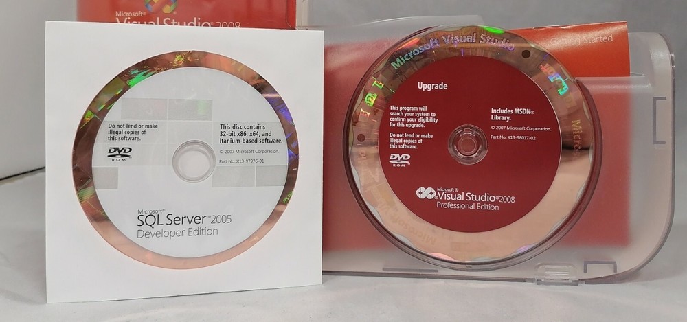 Microsoft Visual Studio 2008 Professional Edition Upgrade & SQL Server 2005 Dev