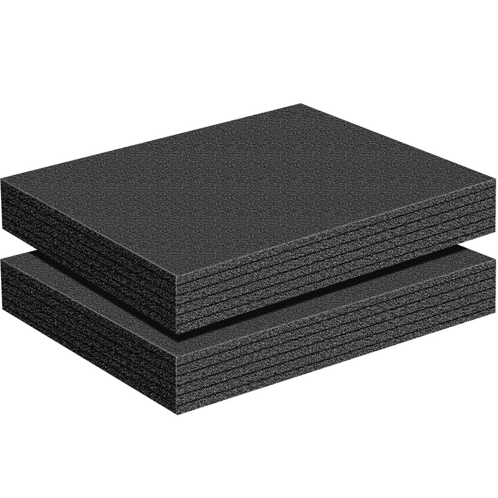 2 Pcs Customizable Polyethylene Foam Sheet 16 x 12 x 2 Thick Padding Cuttable...
