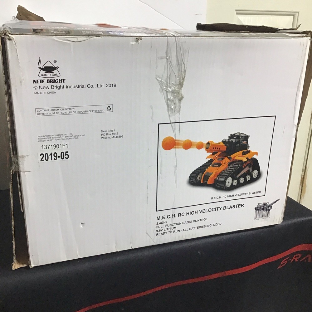 MECH High Velocity RC Blaster Damage Box New Untested Broken Piece