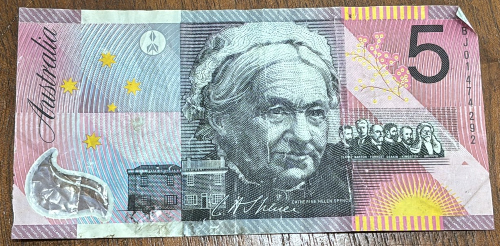 Australia, Five Dollars, BJ01474292, MacFarlane/Evans