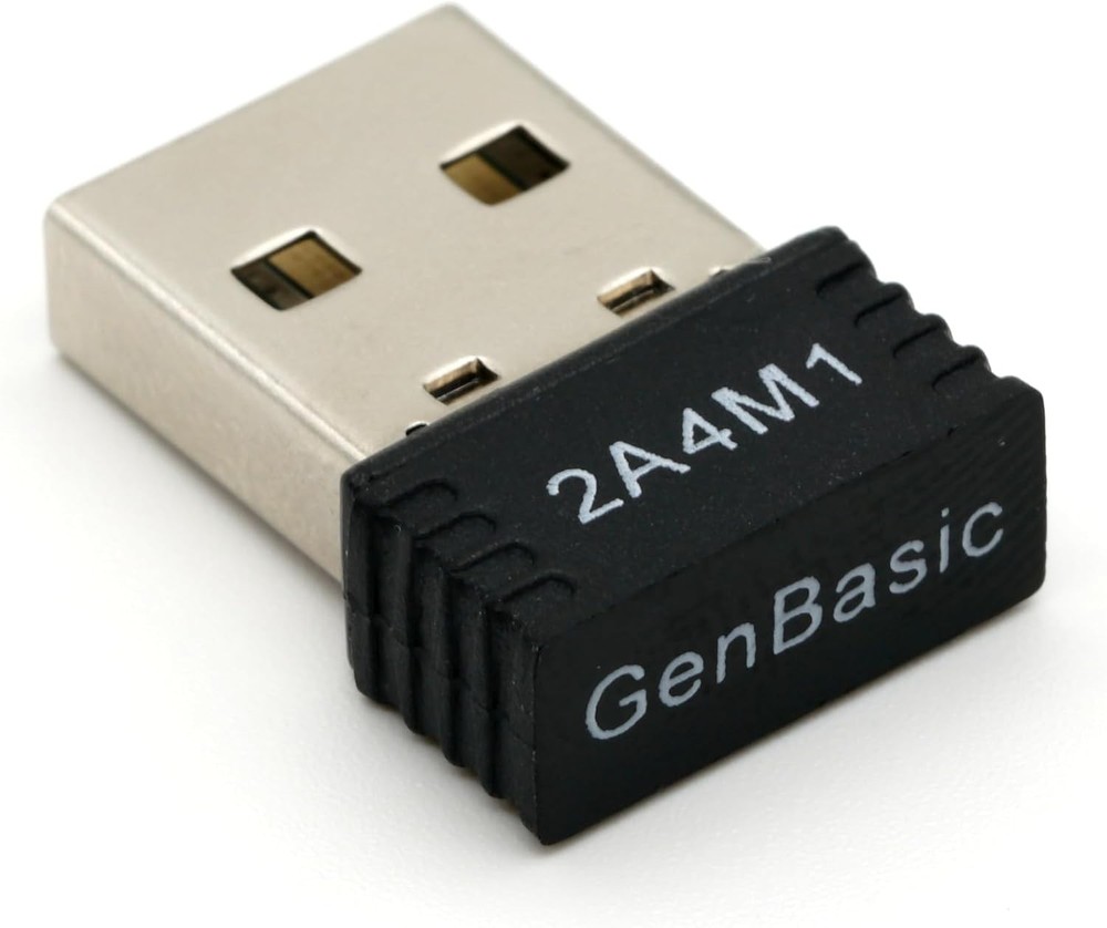 WiFi 4 USB Nano Wireless Network Dongle Adapter for Linux (Black) Black