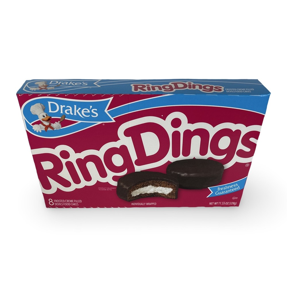 Drake's and Wonder Snack Cakes Multipack Box, Featuring Cupcakes, Yodels, Devil