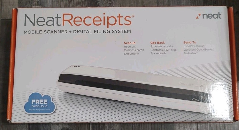 NeatReceipts Mobile Document Scanner Digital Filing System USB PC/Mac Missing CD