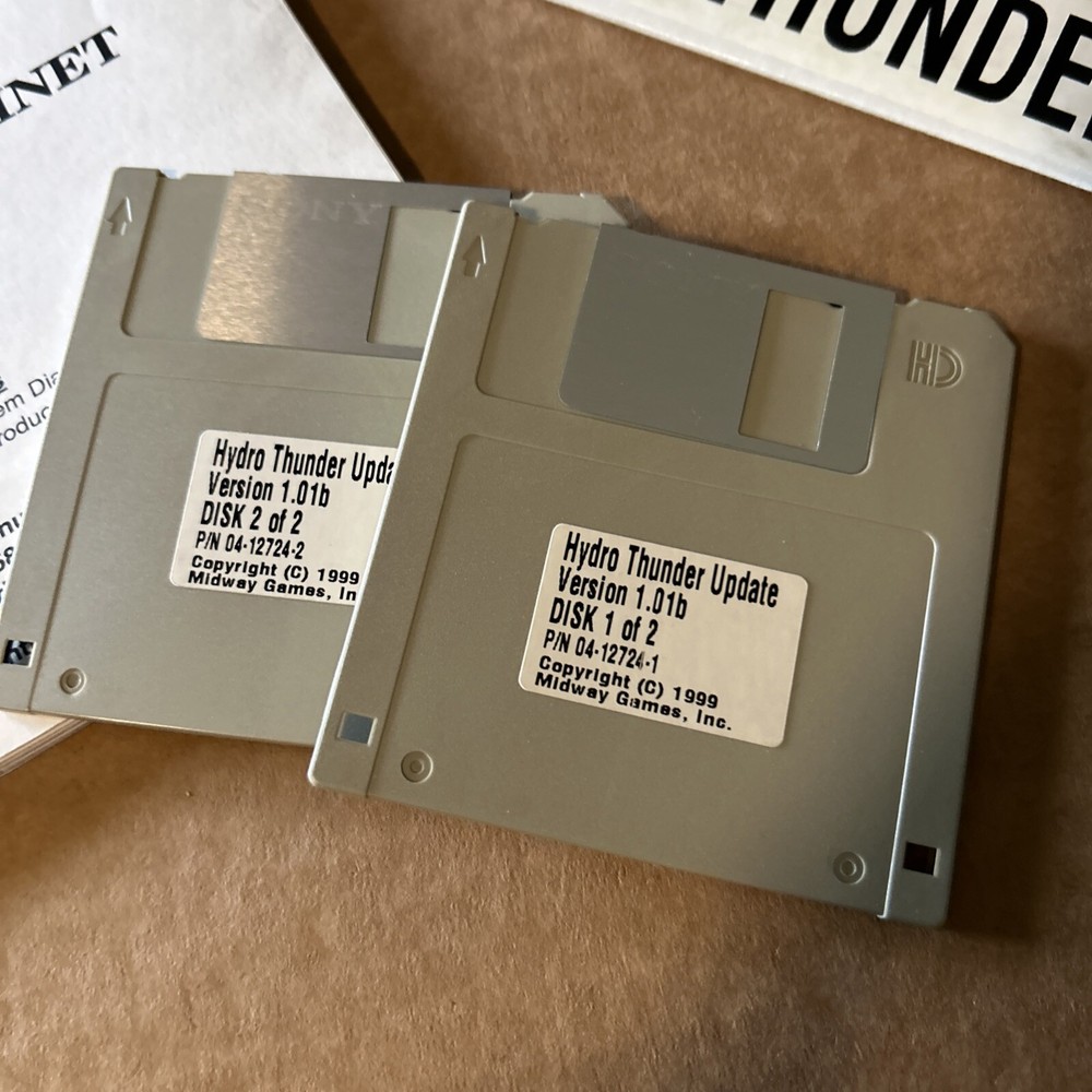 Hydro Thunder Update Hard Disk Drive Kit arcade Video game Owners manual