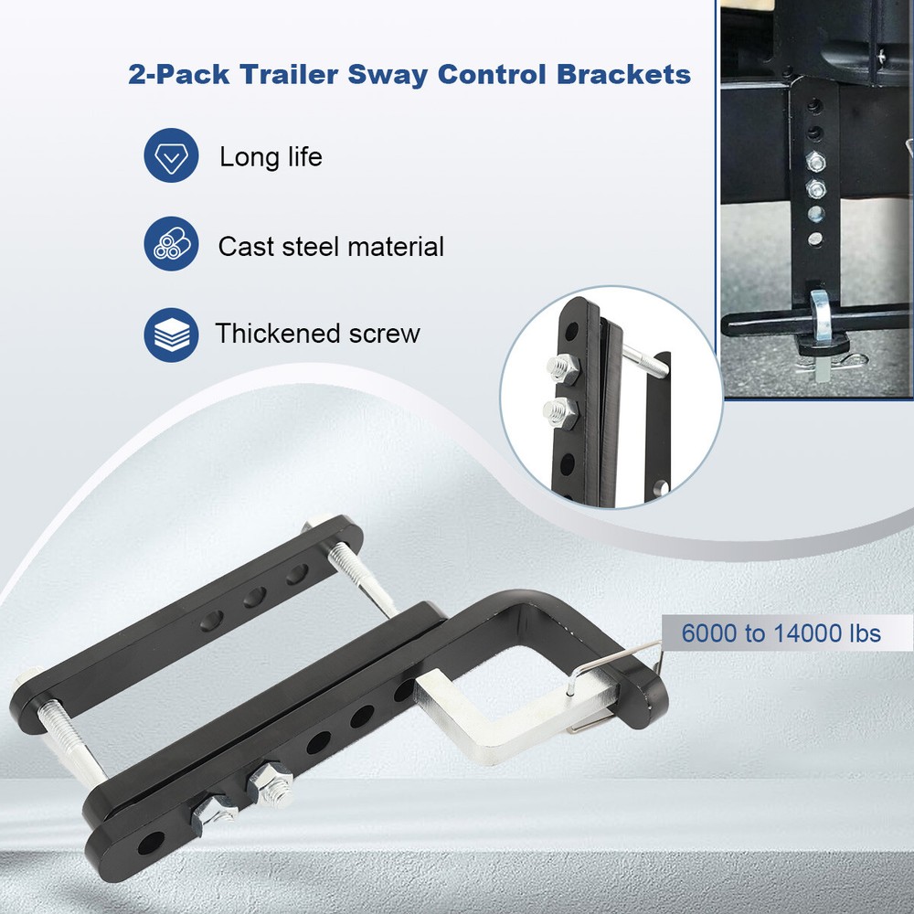 2x Trailer Sway Control Bracket for Equalizer Hitch-Weight Distribution System🌟