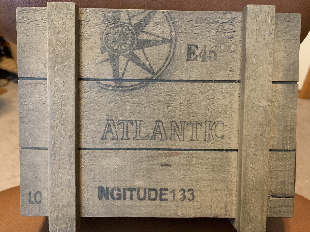 Atlantic Nautical Motif Wooden Box