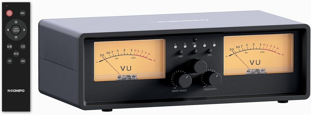 Amplifier Speaker Box with VU Meter