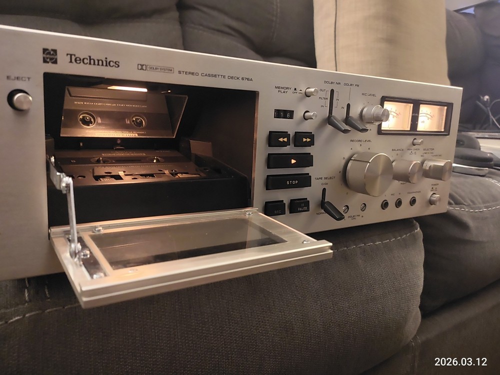 Technics RS-676A Stereo cassette deck. Working Tested