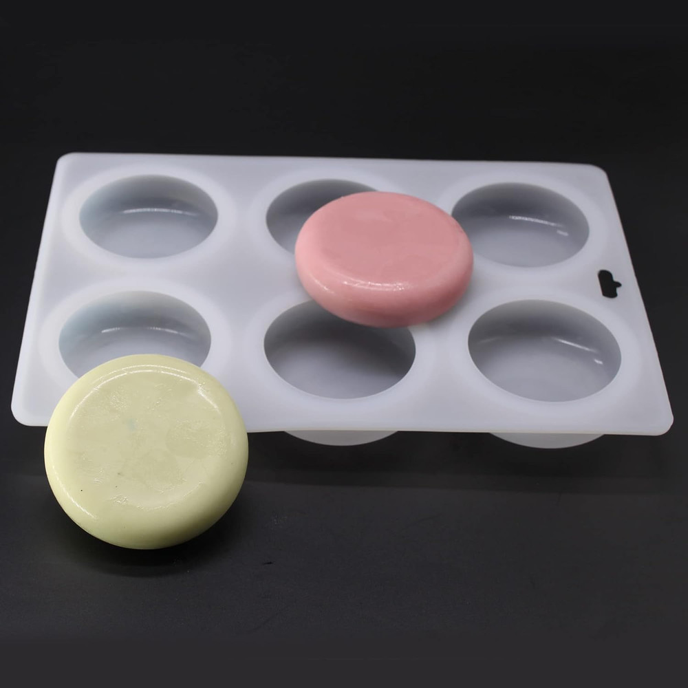 X-Haibei Basic Plain Circle round Corner Soap Lotion Bar Mold Making Silicone Su