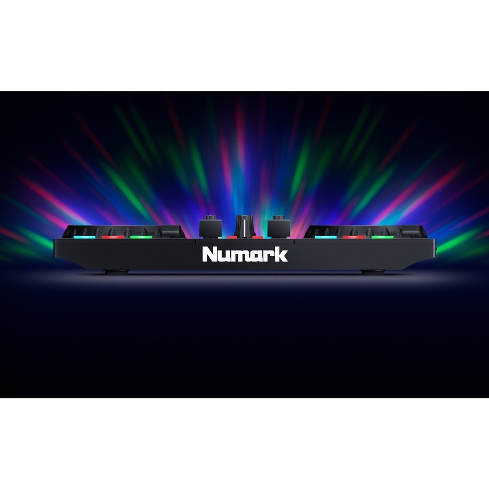 Numark Party Mix II Built-In Light Show DJ Controller with Backpack