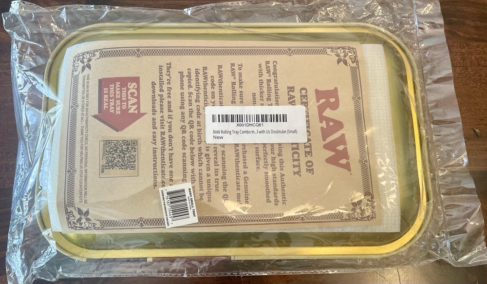 RAW Rolling Tray 7-Piece Combo Set + Rolling Machine - NEW / ORIGINAL PACKAGING