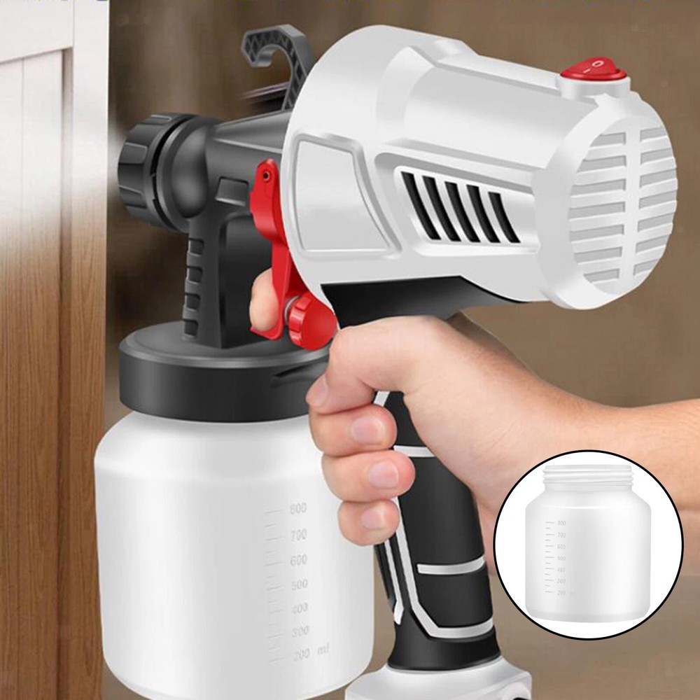 Electric Container 800ml Paint Sprayer Attachment Plastic