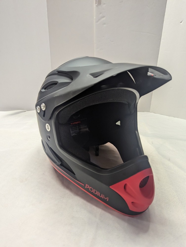 Demon Podium Full Face Helmet Black/ Red Small