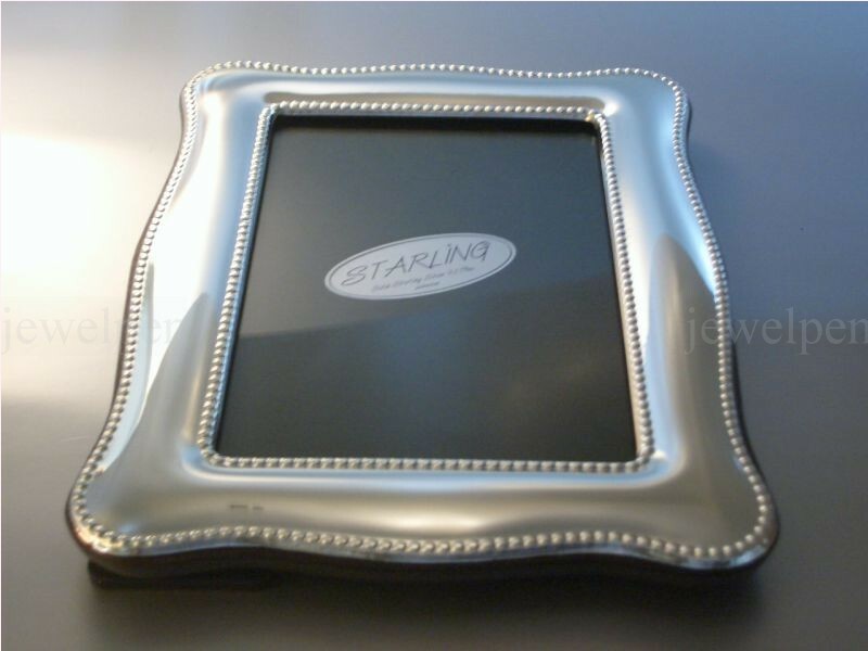 Chippendale Double Pearl Edge - Solid 925 Sterling Silver with Mahogany (V1)