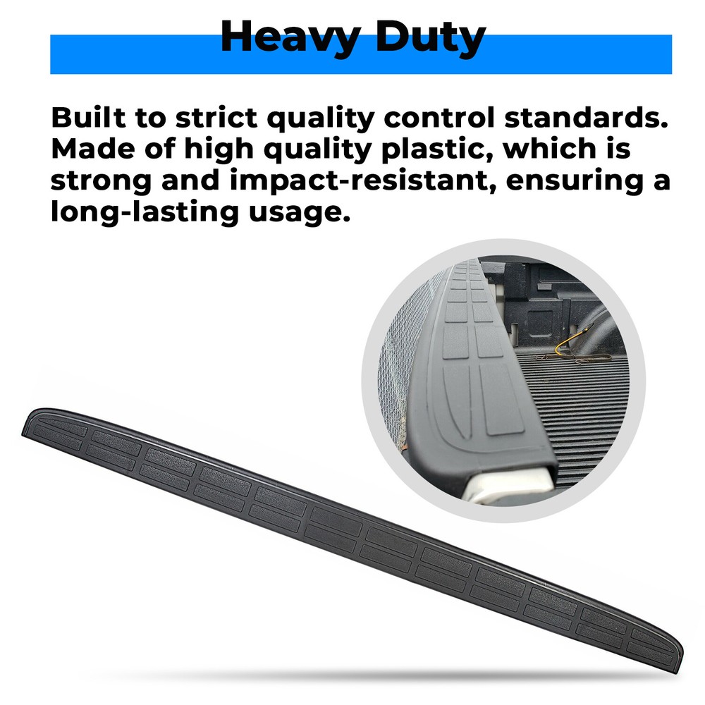 Tailgate Spoiler Cap Molding Top Protector For 1999-2007 Silverado Sierra Black