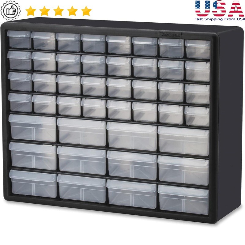 Heavy Duty 26 Drawer Plastic Storage Organizer Cabinet Tools Crafts Home Use