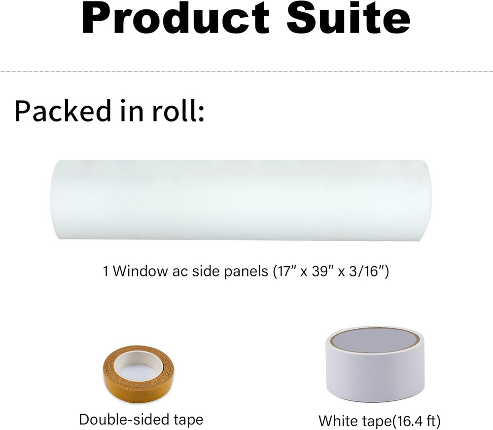 Window Air Conditioner Side Insulated Panel, 1PIC Full Surround Insulation Panel