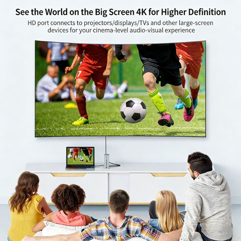 Space Saving 13 Connection Desktop Expander Featuring double Screen Ability And