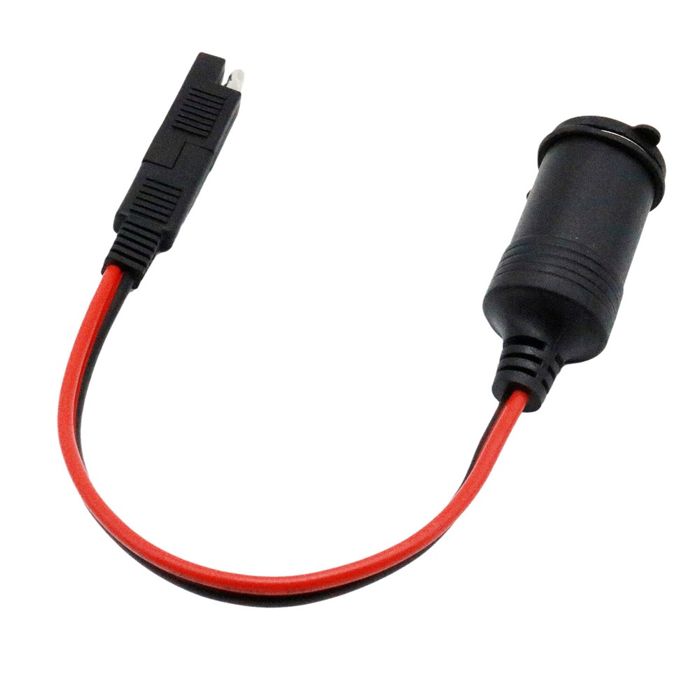 Cigarette Lighter Socket Female To SAE Car Solar Panel Battery Power Cable 14AWG