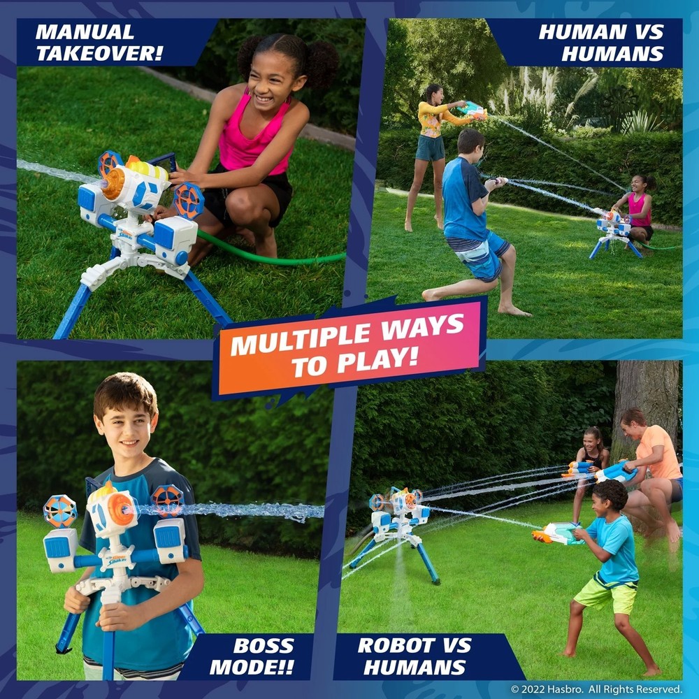 Nerf Super Soaker RoboBlaster with Bonus Water Blaster 30Ft. NIB