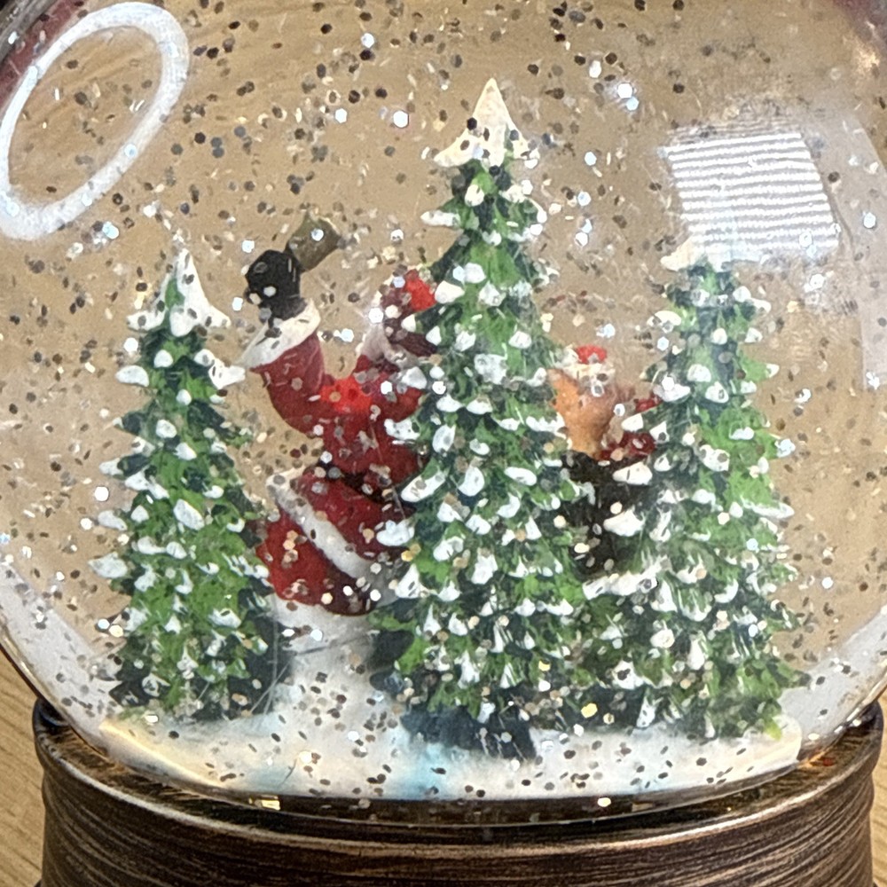 Christmas Snow Globe Christmas Decorations, Lighted Snow Globes Lantern, Rustic