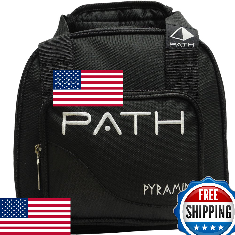 Pyramid Path Plus One Spare Tote Bowling Bag - Black