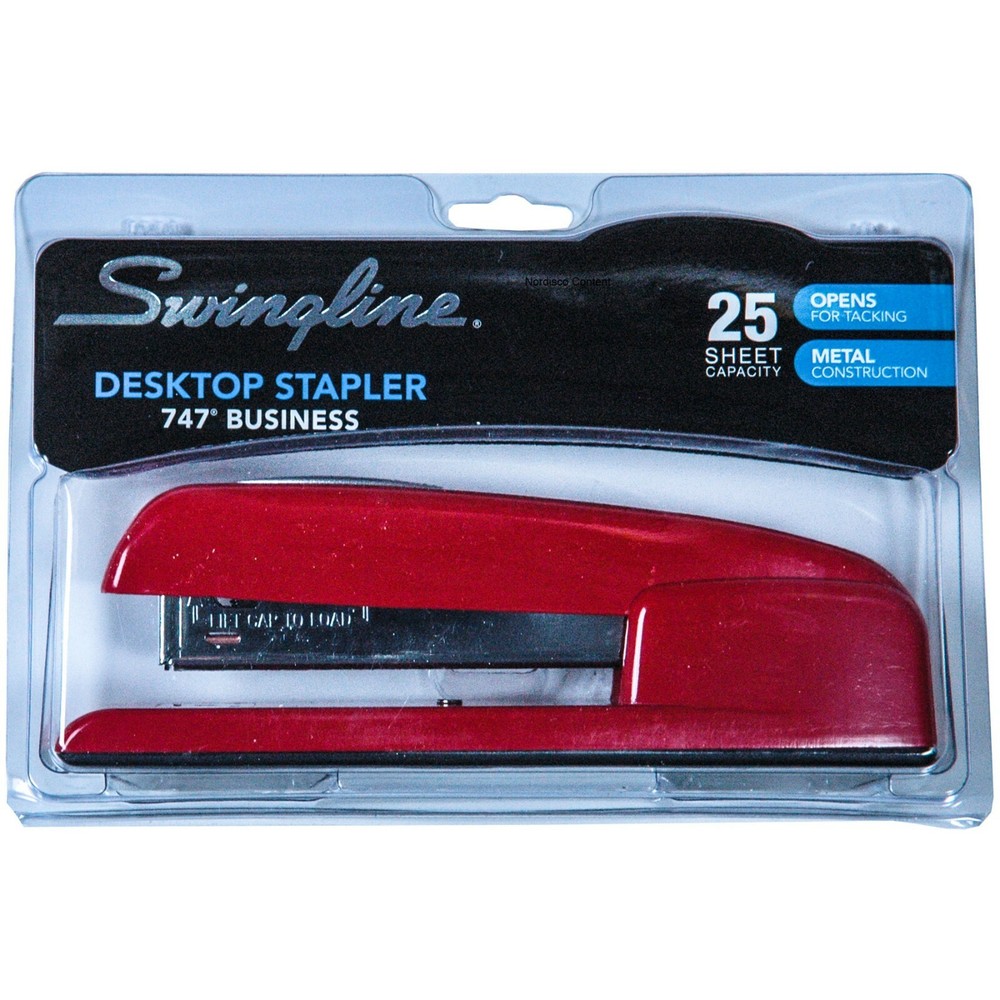 Red Swingline Stapler 747 Business Desktop Stapler