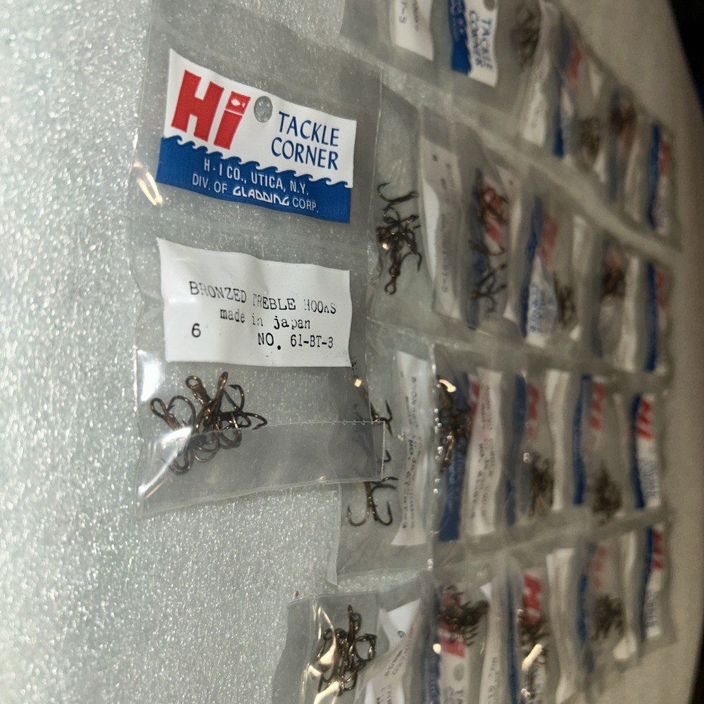 Bronze treble hooks size 8