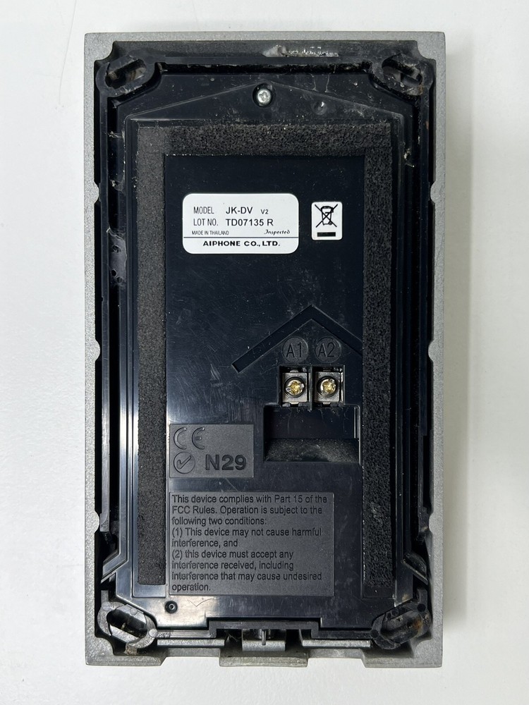 Aiphone JK-DV V2 Vandal Resistant Video Door Station Camera Intercom Security