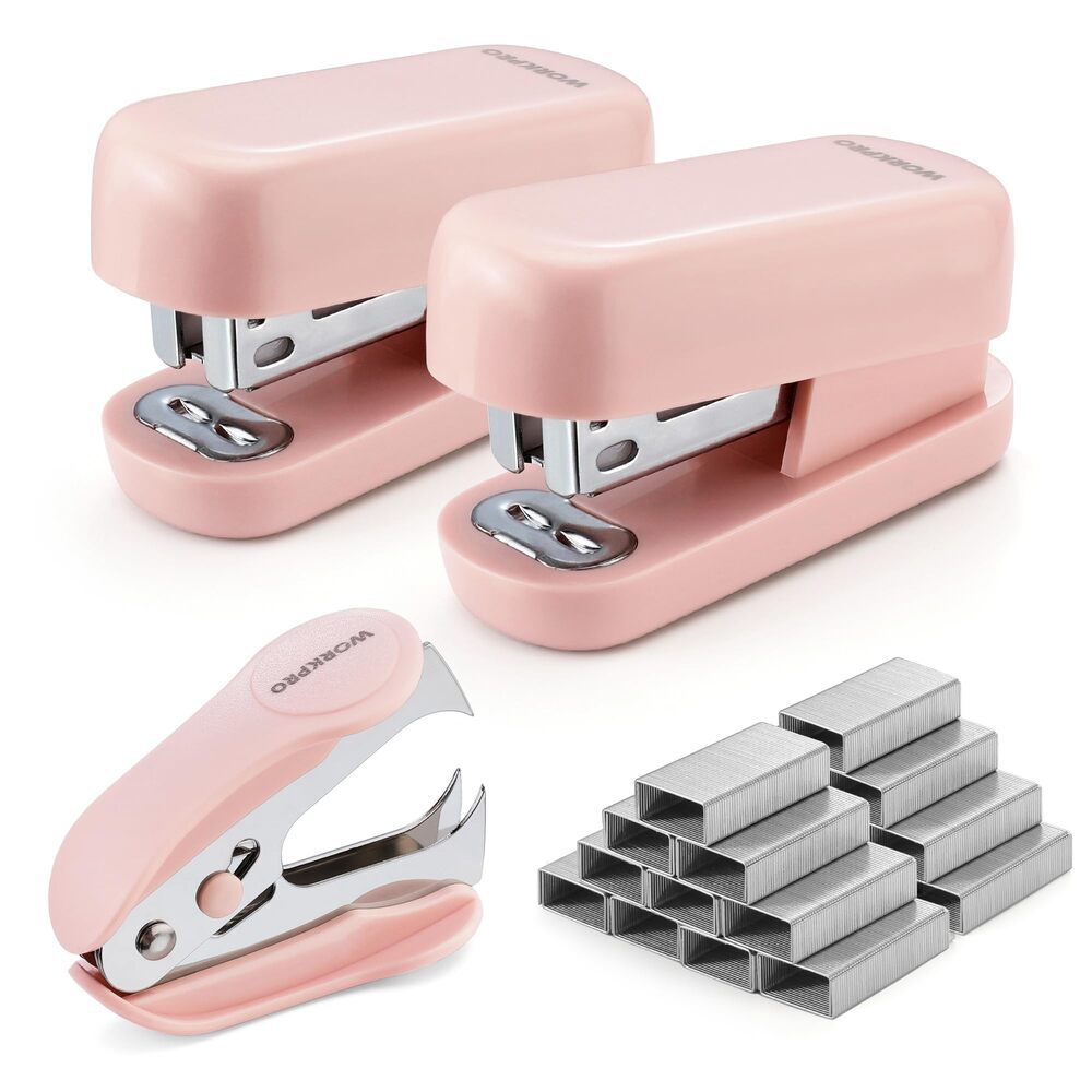 WORKPRO Mini Stapler Stapler Set 1 Staple Remover 2 Stapler 2000 Standard Staple
